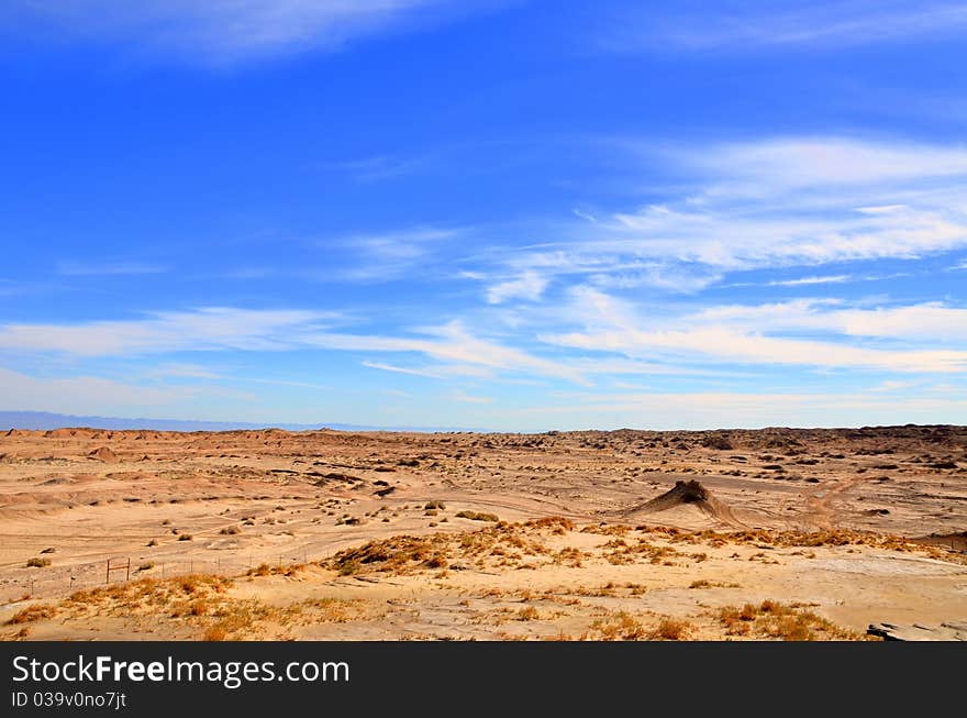 Desert landscape in the Anza Borrego desert in Southern California. Desert landscape in the Anza Borrego desert in Southern California.