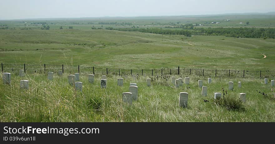 Vieuw Over Little Bighorn Battlefield