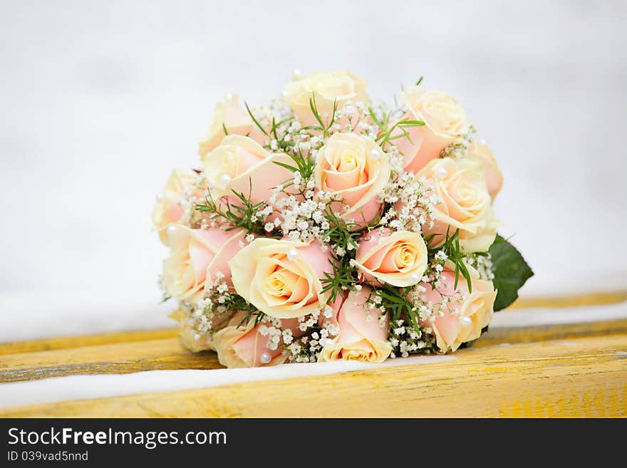 Beautiful bouquet of the bride