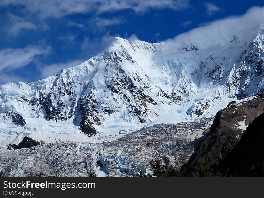 Snow Peak In Tibet