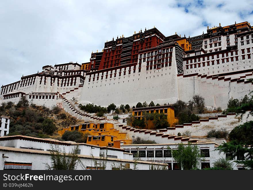 Located in Tibet, the Potala Palace was used as a residence of the Dalai Lama.