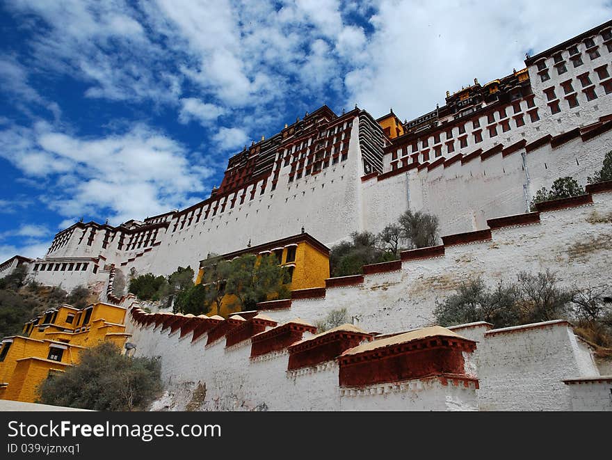 Located in Tibet, the Potala Palace was used as a residence of the Dalai Lama.