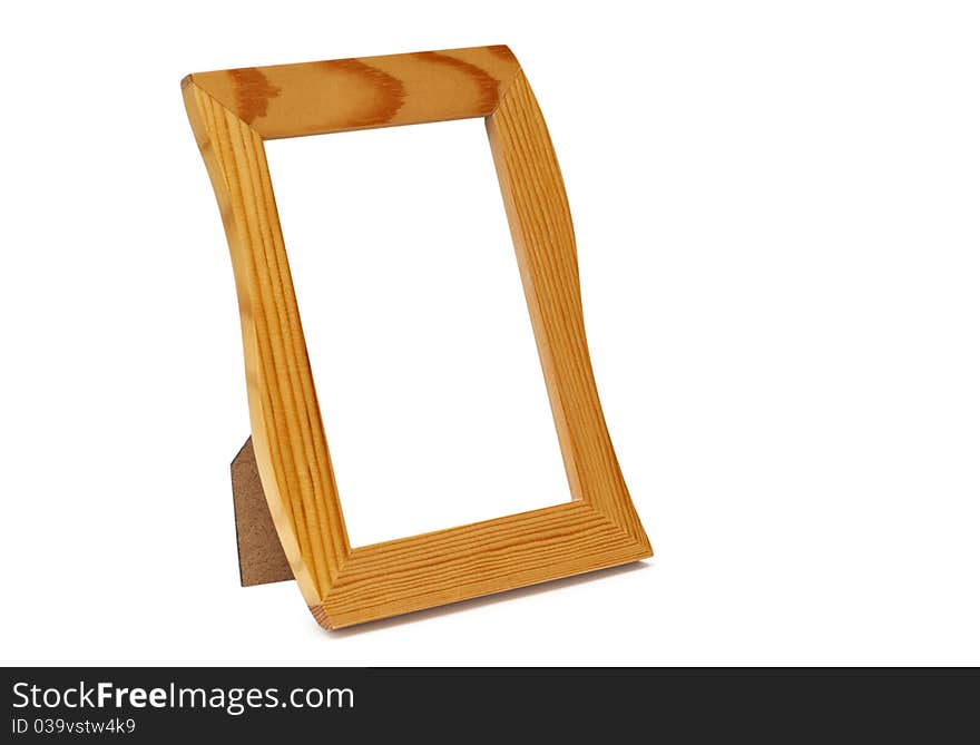 Frame rectangular shape on a white background. Frame rectangular shape on a white background