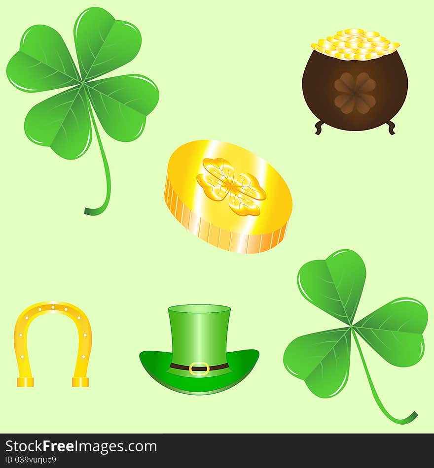 St. Patrick's Day icon set