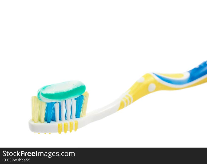 Toothbrush with toothpaste