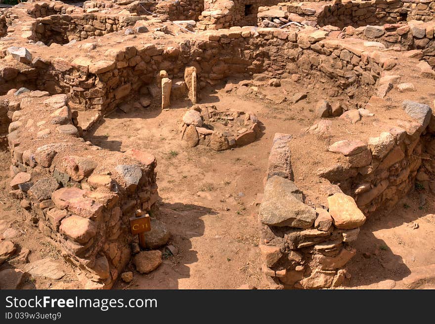 Detail Of A Nuraghe Village