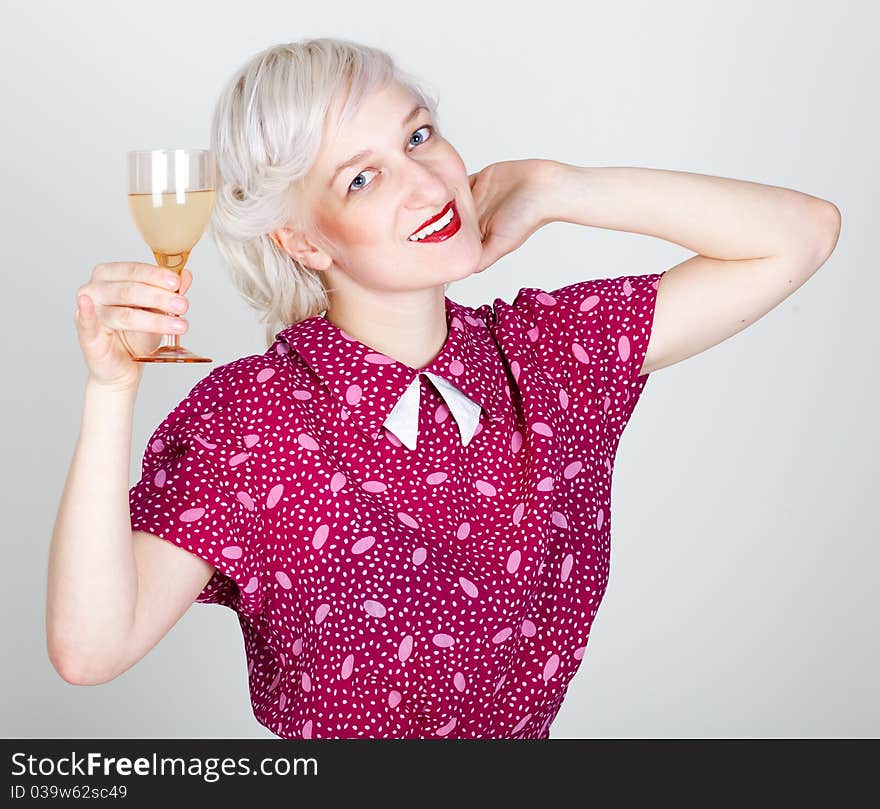 Portrait of beauty young woman