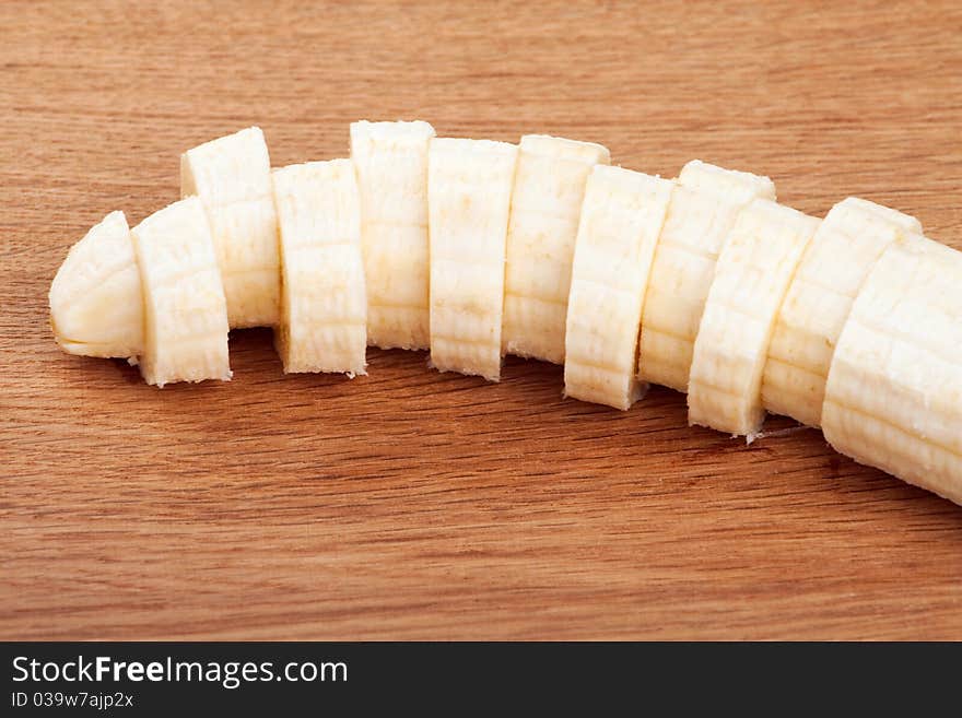 Tender banana slices