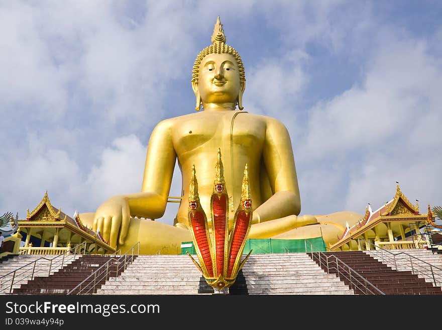 The biggest Buddha Image in the world at Wat Muang, Angthong Province, Thailand