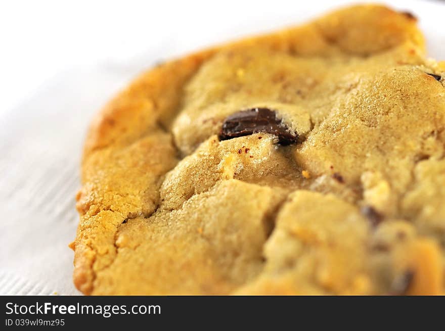 Macro shot of delicious cookie for a snack.