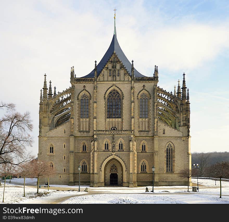 St.Barbara Church in Kutna Hora belongs to the 12 UNESCO WORLD HERITAGE sites in Czech republic.