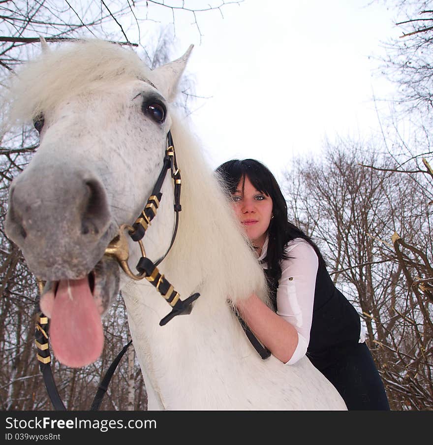 Girl and horse