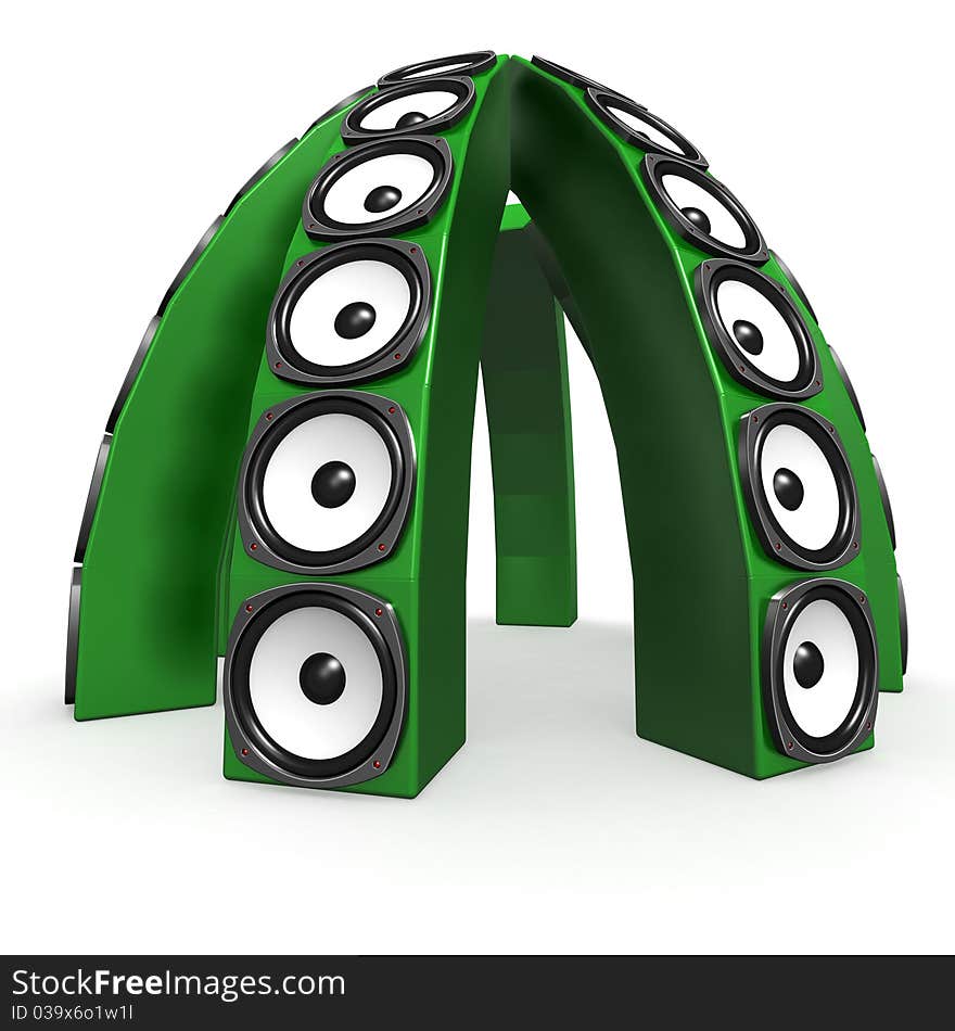 Dome Of Green Sound Boxes