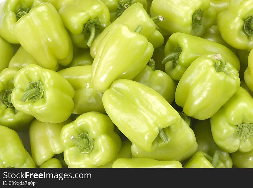 Green peppers(horizontal)