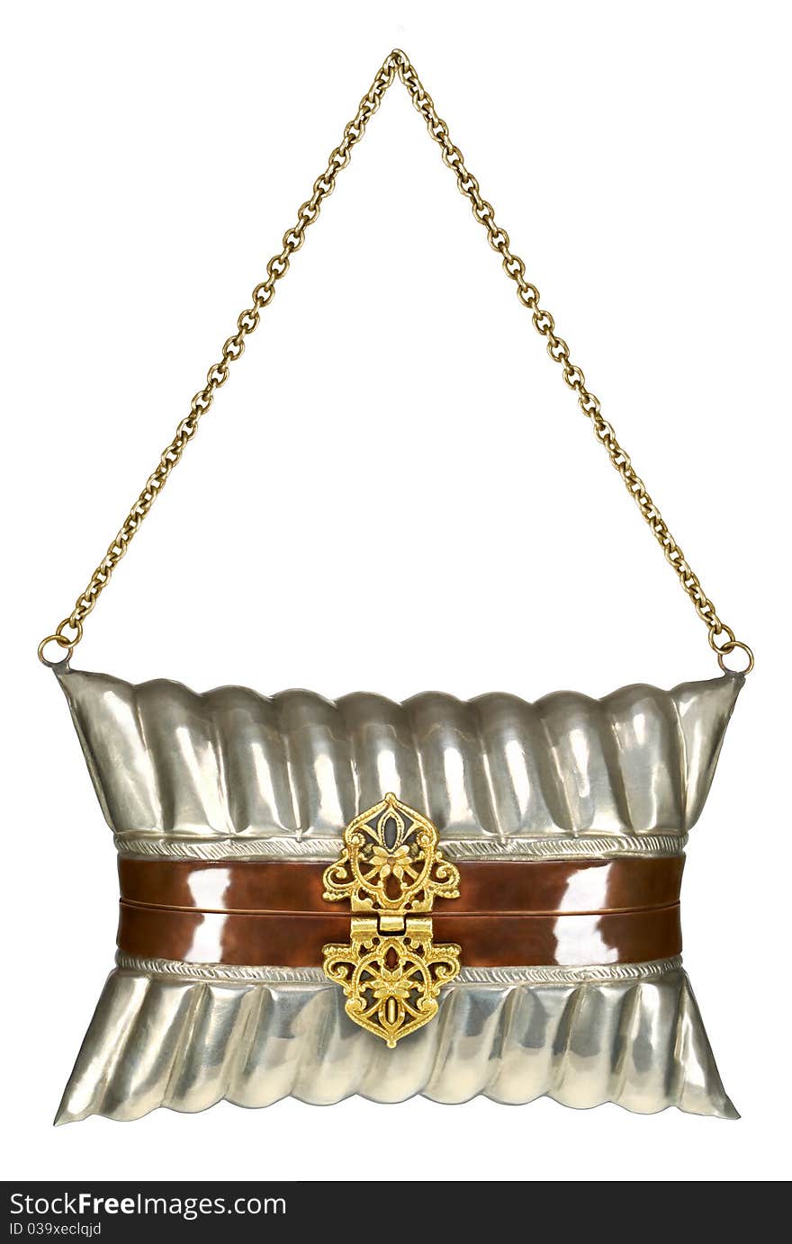 Old metal handbag