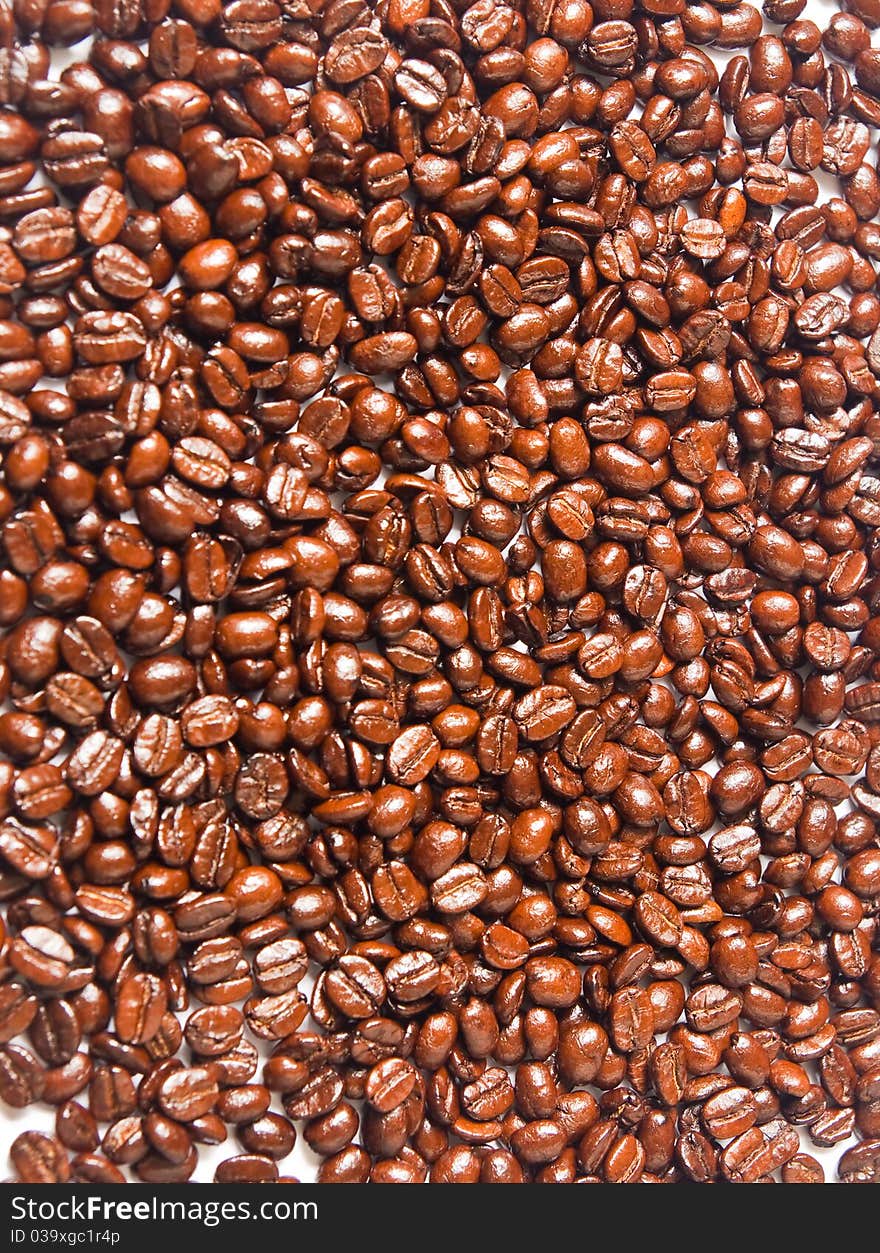 Many Brown Coffee Beans