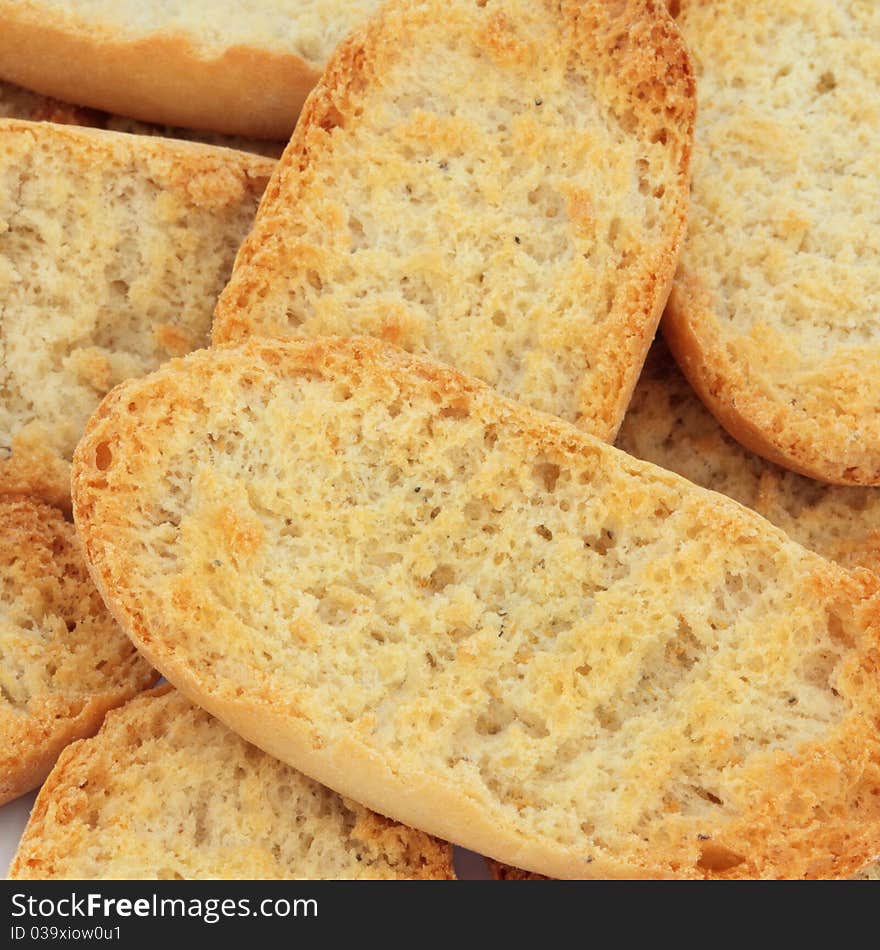 Cardamom crispbread roll selection over white background. Skorpor kardemumma, swedish specialty.