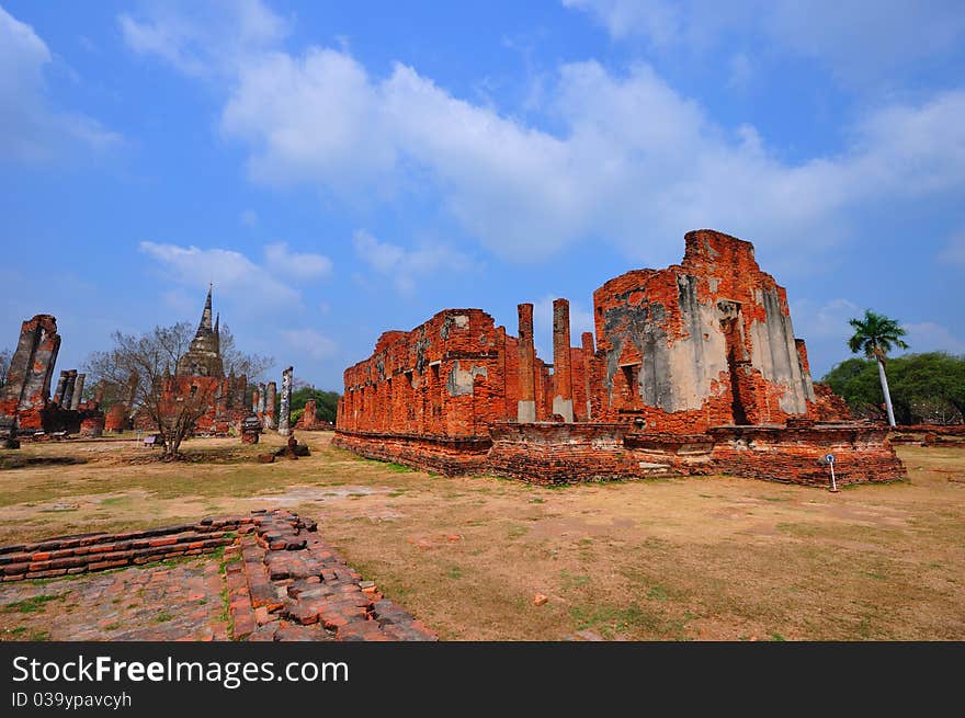 Ancient temple of Ayutthaya, Wat Phra Sisanpetch, Thailand. Ancient temple of Ayutthaya, Wat Phra Sisanpetch, Thailand.