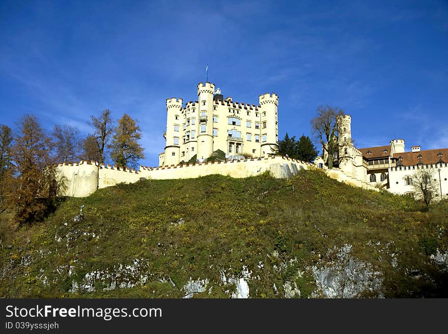 Hohenschwangau castle in Germany