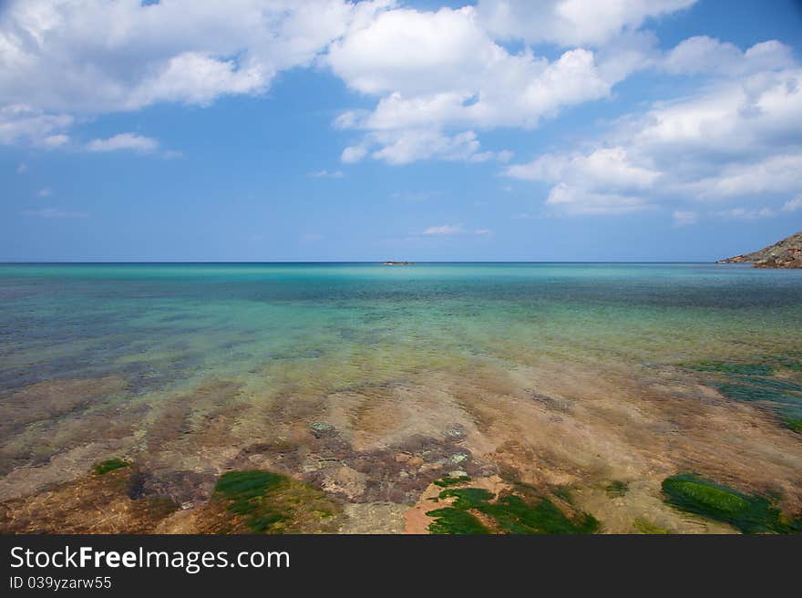 Sea horizon at menorca