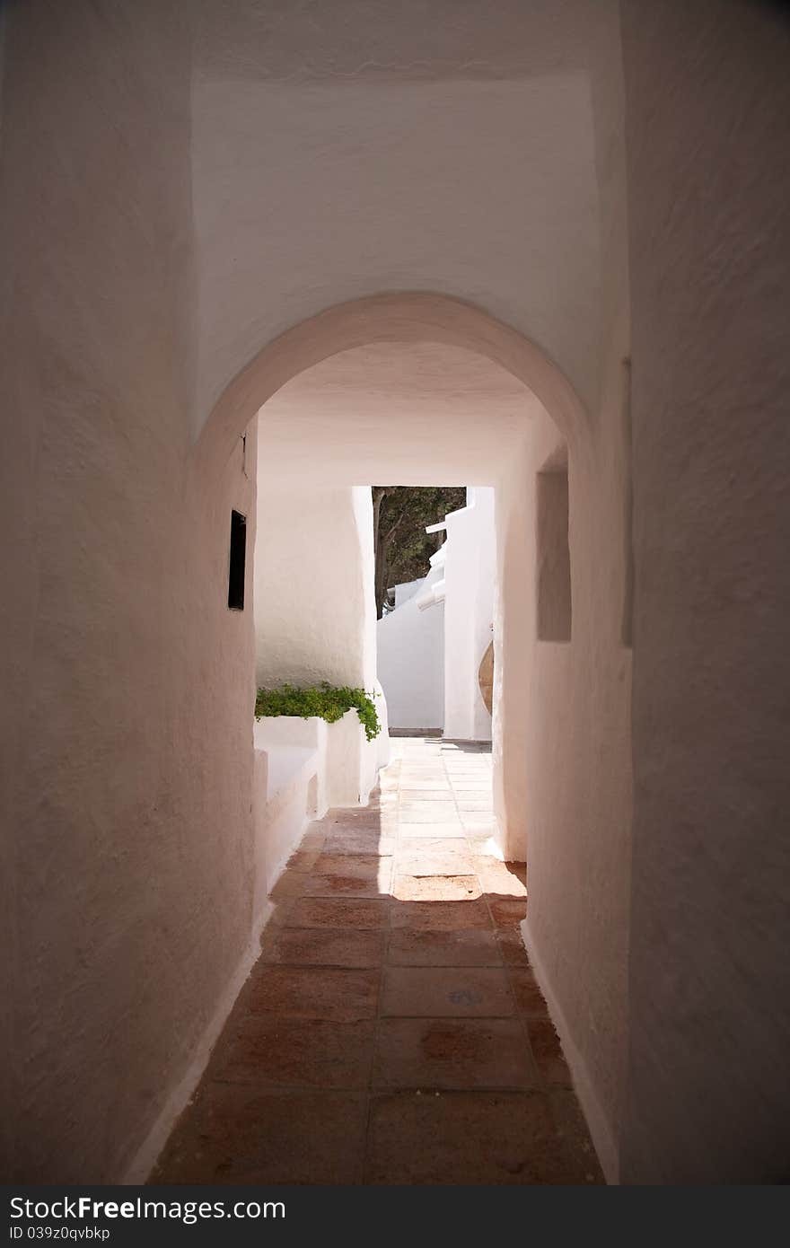 Village of Binibeca at Menorca island in Spain. Village of Binibeca at Menorca island in Spain