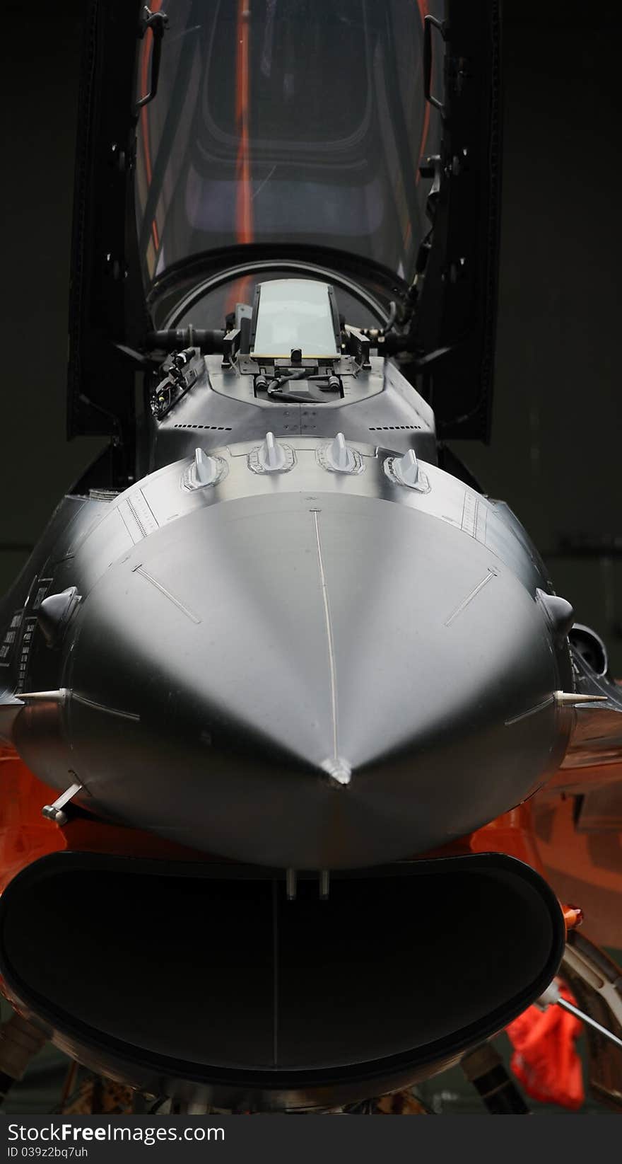 Cockpit of a fighter aircraft