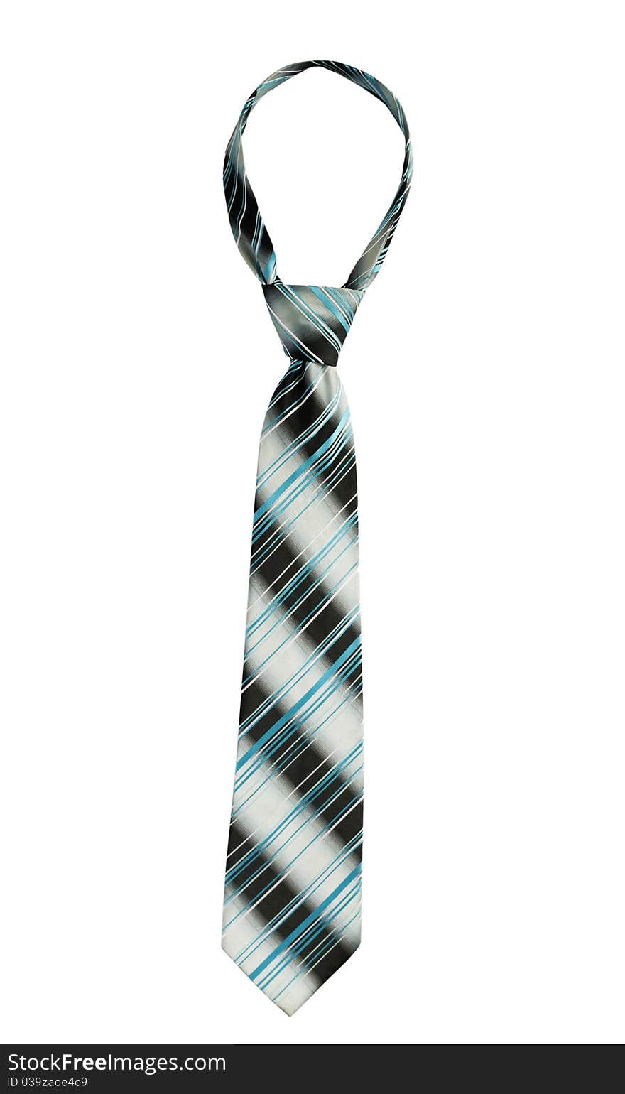 Tie on a white background isolated. Vertical position. Tie on a white background isolated. Vertical position.