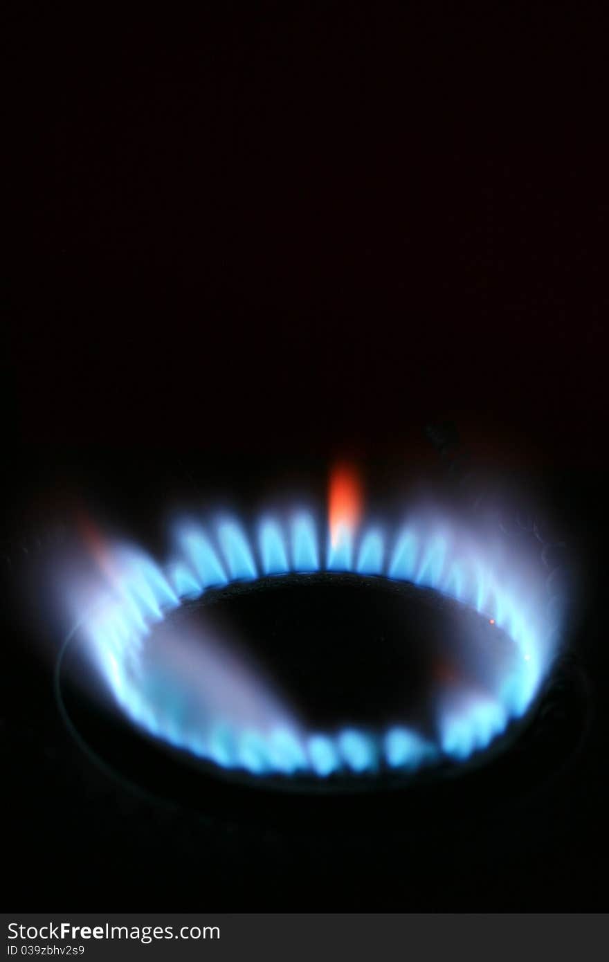 Natural gas from inside the blue image of darkness. Natural gas from inside the blue image of darkness