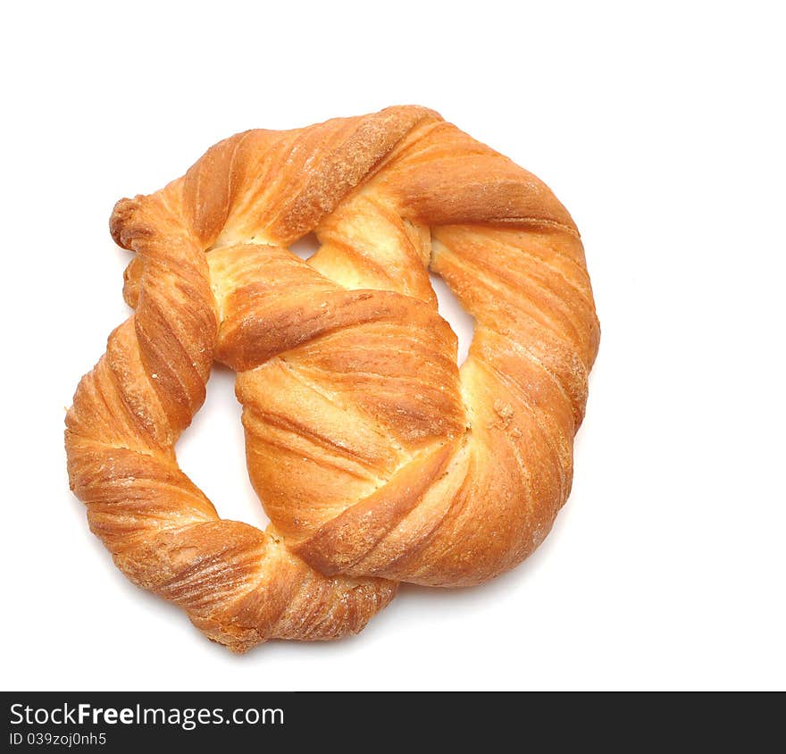 Isolated bread on a white background