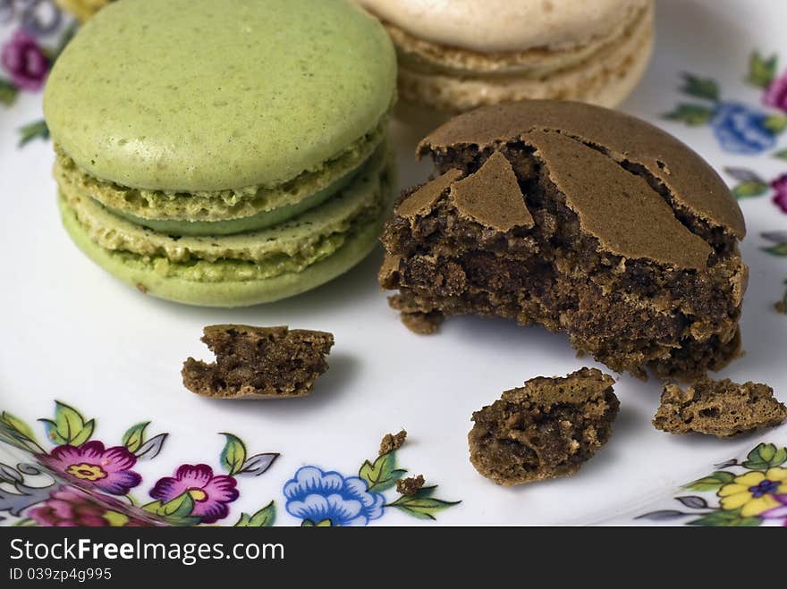 Plate of macaroons