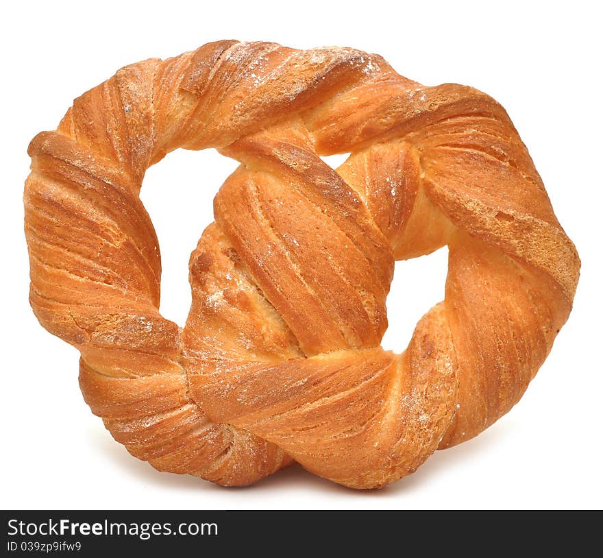 Isolated bread on a white background