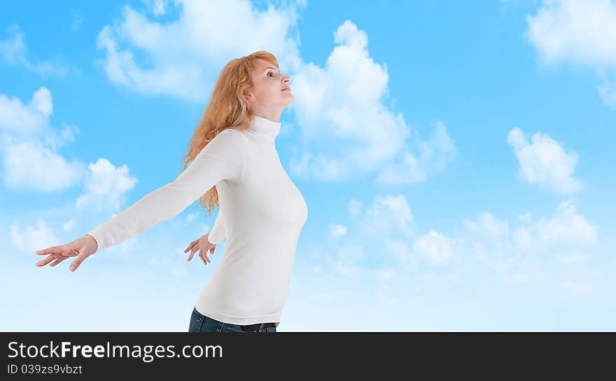 Woman Relaxing Outdoors