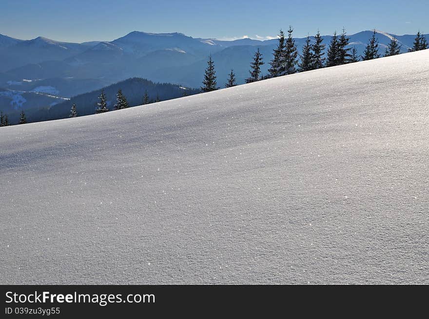 Winter On A Hillside