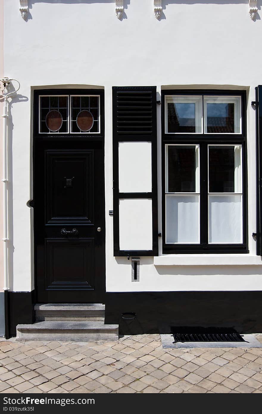 Flemish old house, architecture detail. Flemish old house, architecture detail