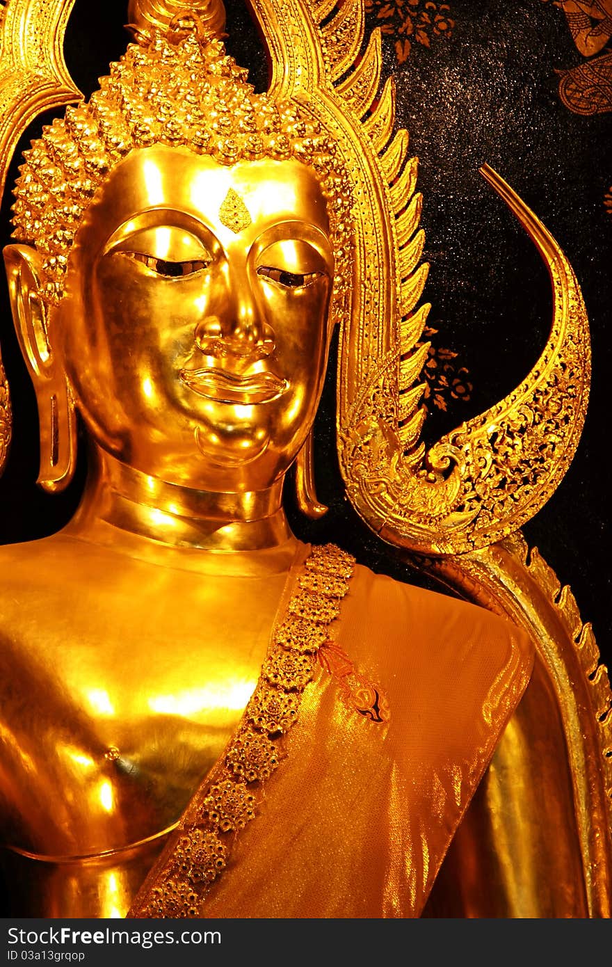 Famous Buddha face in Thailand