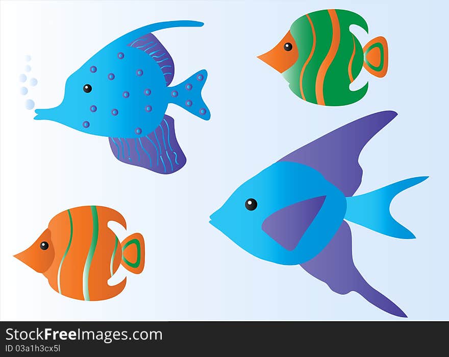 Tropical Fish Cartoon