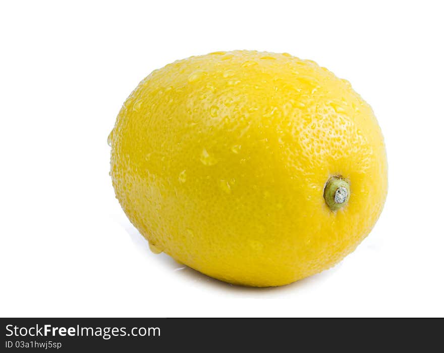 Lemon isolated on white background