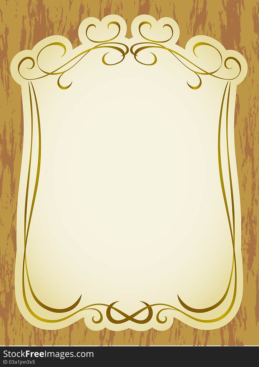 Vintage Label Frame Pattern