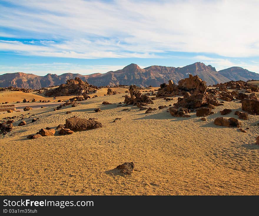 Tenerife Rocks In Sand