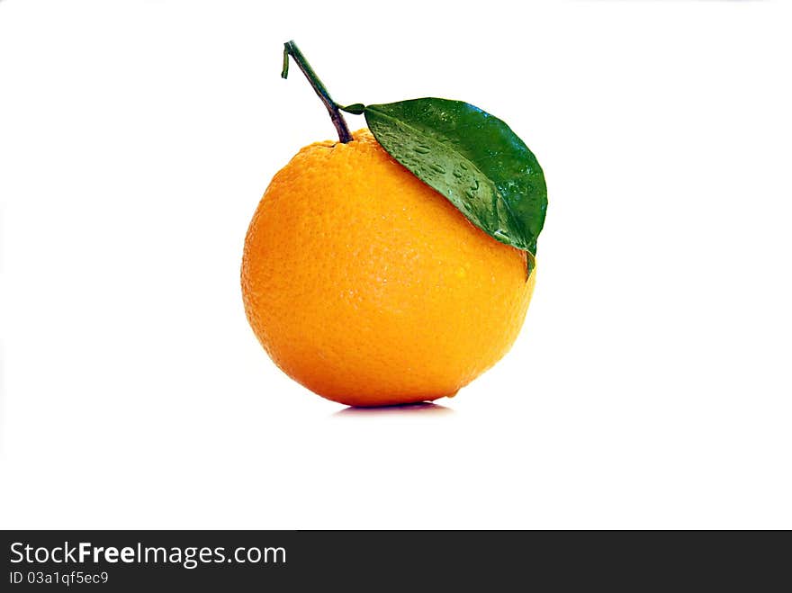 Orange Isolated On White Background