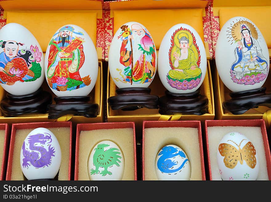 Egg Painting On Various Culture Visualize