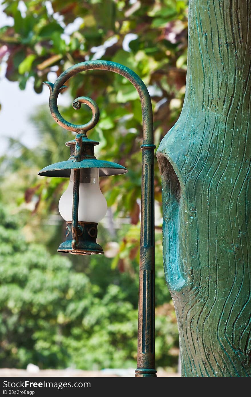 Street lantern on Malapascua Island, Philippines