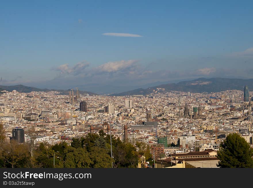 Barcelona Panoramic View