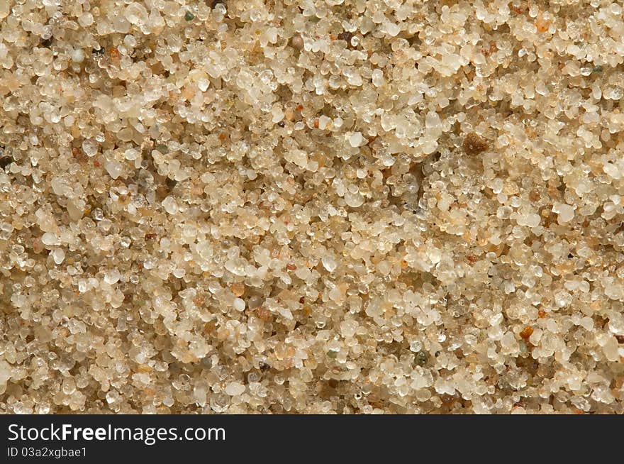 Close up image of sand grains