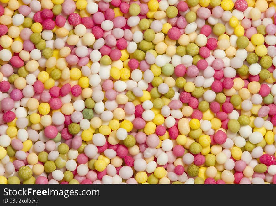 Close up macro image of decorative sprinkles