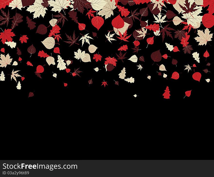 Autumn retro background. EPS 8