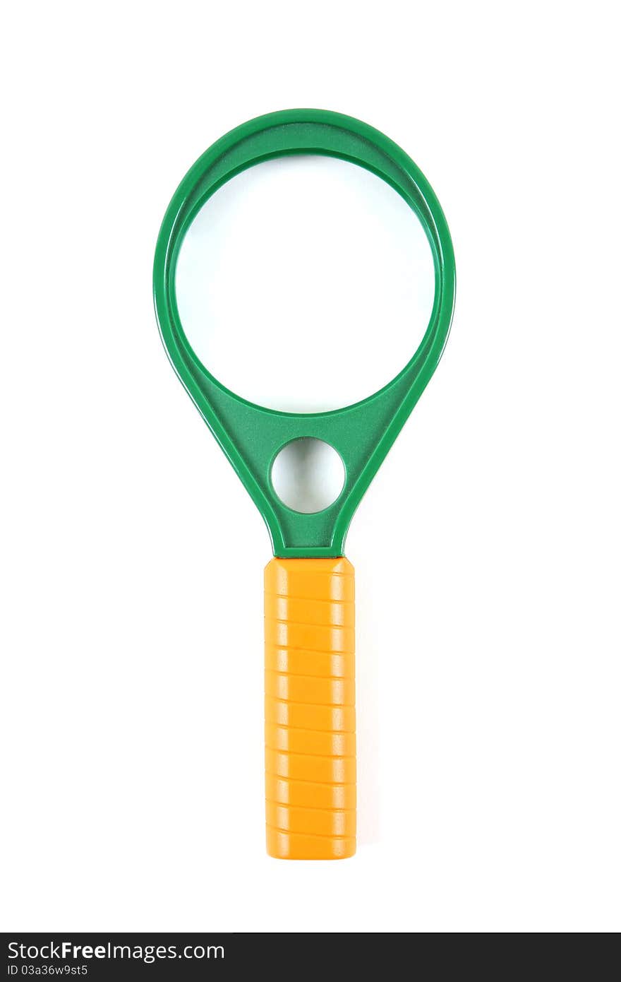 Magnifying glass on white background. Magnifying glass on white background.