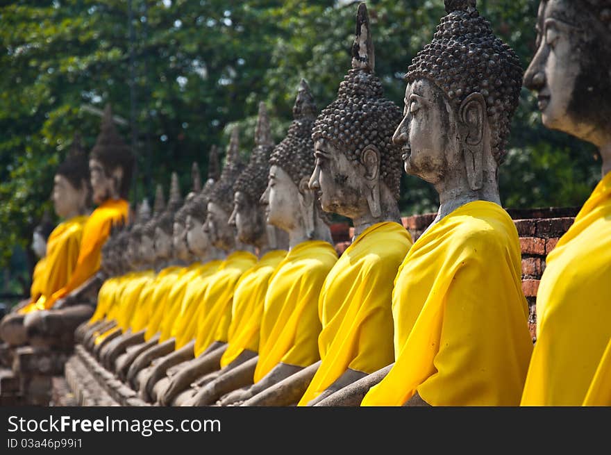 Old temple of Ayutthaya, Thailand