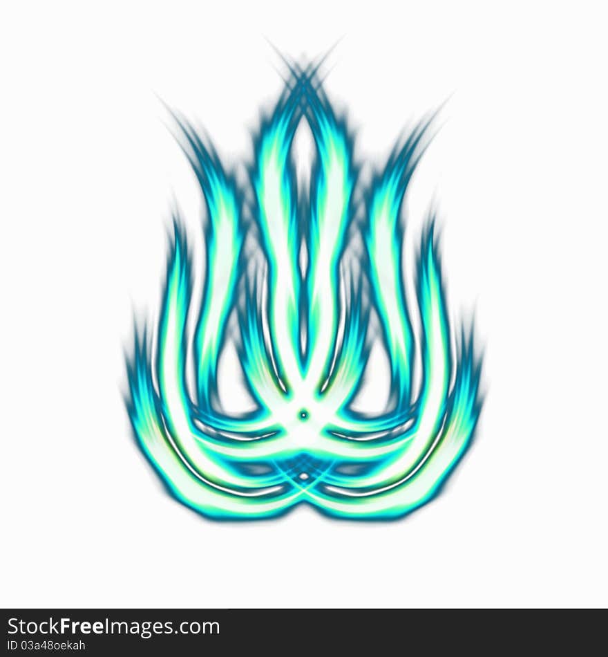 Blue flames