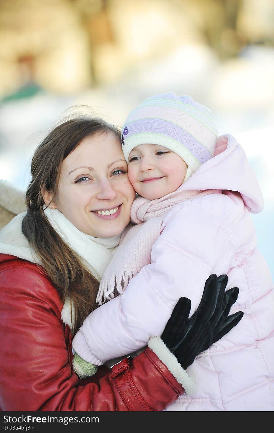 Mother with daughter